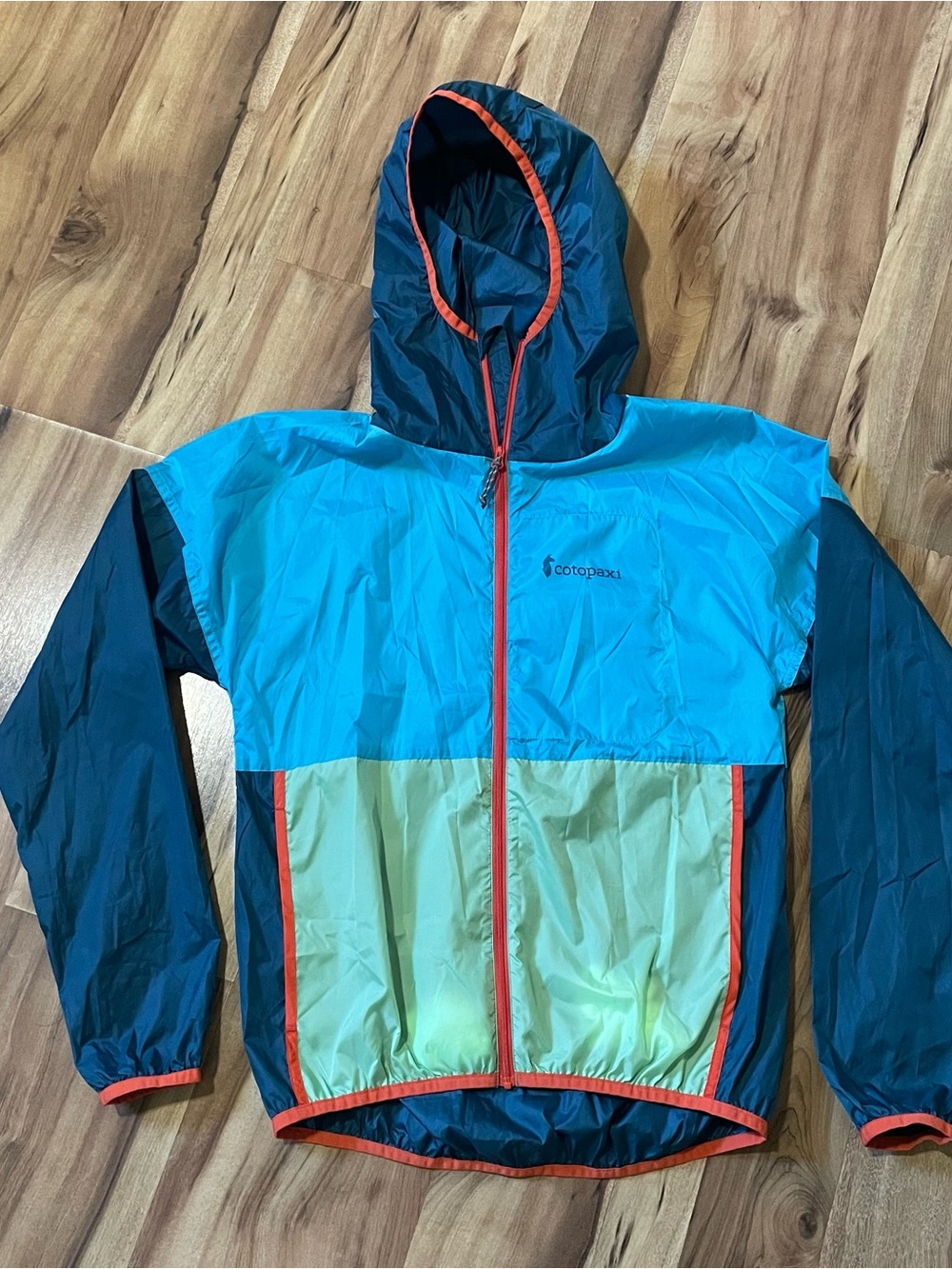 Cotopaxi Teca Windbreaker Full Zip Color Block Lightweight Packable Jacket XS - Picture 3 of 8